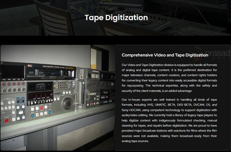 Mumbai, Television, The Role Of Tape Digitization In Media And Entertainment