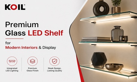 Ahmedabad, Furniture, Premium Glass LED Shelf For Modern Interiors & Display