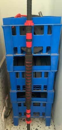 Dammam, Sporting Goods, SAR 300,  63 Kg Workout Weights With 1 Long Bar And 2 Small Dumbbell Bars