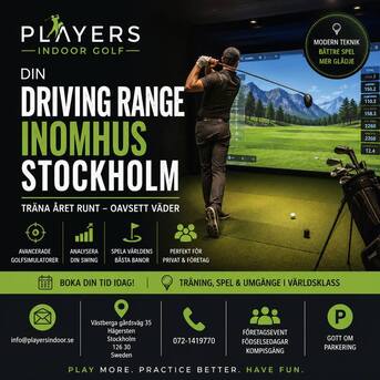 Stockholm, Business, B?sta Valet F?r Driving Range Inomhus Stockholm Hos Players Indoor Golf