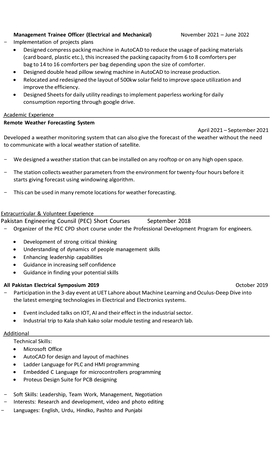 Lahore, Job Seekers, Electronics Engineer With + 4 Years Industrial Experience