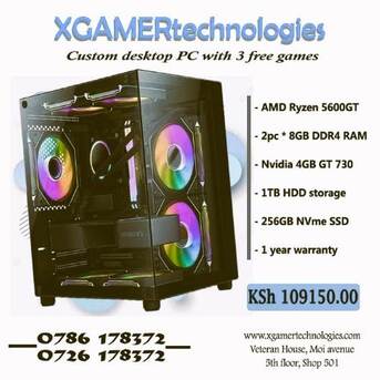 Nairobi, Computers, KES 109150,  Custom Produced Ryzen 5 And 16GB RAM Desktop