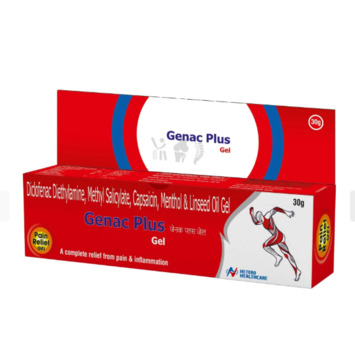 Hyderabad, Health & Beauty Items, Genac Plus Gel For Knee Pain Relief | Anti-Inflammatory Gel