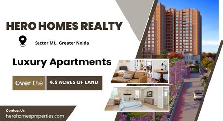 Greater Noida, Real Estate For Sale, INR 10000000,  3 BR,  1234 Sq. Feet,  Hero Sector MU - Residential Landmark In Greater Noida