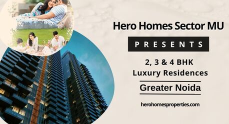 Greater Noida, Real Estate For Sale, INR 10000000,  3 BR,  1234 Sq. Feet,  Hero Sector MU - Residential Landmark In Greater Noida