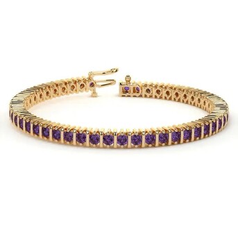 New York, Jewelry, USD 4977,  Tanzanite Bracelet 8.58cttw Luxury Gold Bracelet GemsNY