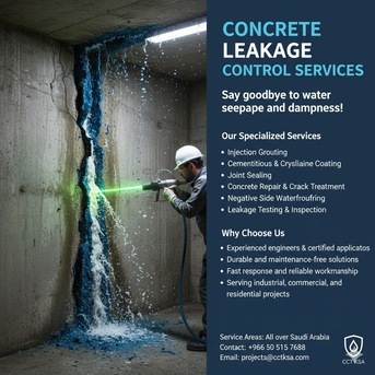Jubail, Construction, Concrete Crack Treatment►Expert CRACK Sealing With Advanced Injection System✅ 0505157638.,