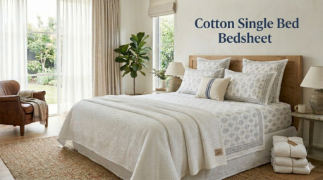 Mumbai, Household Items, INR 1499,  Cotton Single Bed Bedsheet &ndash; Soft, Breathable & Durable | TheIndiGlobal