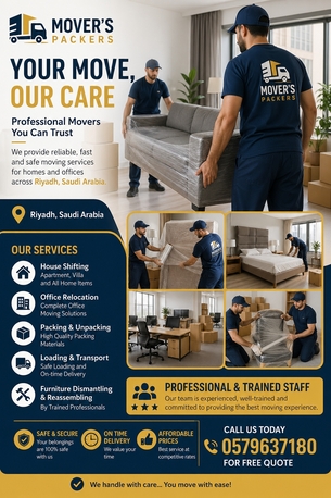 Riyadh, Relocation, 🚚 Trusted Movers & Packers &ndash; Fast, Safe & Affordable