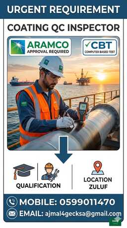 Jubail, Jobs, COATING QC INSPECTOR    CBT