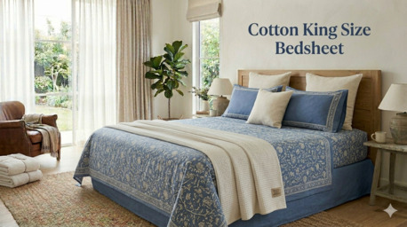 Mumbai, Household Items, INR 1499,  Cotton King Size Bedsheet &ndash; Soft, Breathable & Premium Bedding | TheIndiGlobal