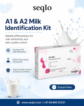 New Delhi, Food, A2 Milk Testing Kit | A1 A2 Milk Identification Kit By Seqlo