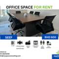 BHD 600,  92 Sq. Meter,  Modern Fully Furnished Office For Rent In Seef | High Floor | Prime Tower Location