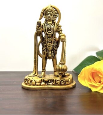 New Delhi, Household Items, INR 1445,  Buy Traditional Hanuman Murti For Spiritual Home Decor &ndash; Yathashilpam