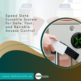 Dubai, Computer, Turnstile Speed Gates: Swift, Secure Access Across The Emirates