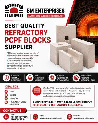 Faridabad, Materials, INR 120,  Best Quality Refractory PCPF Blocks Supplier In India
