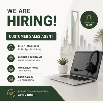 Riyadh, Jobs, Female Customer Sales Agent