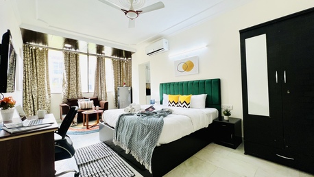 Mumbai, Apts/Flats Wanted, INR 5508/day,  Furnished,  Studio,  450 Sq. Feet,  BluO Studio - Defence Colony - Kitchen, BathTub