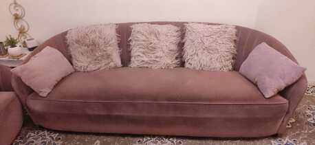 Dammam, Furniture, SAR 300,  Furniture : Blush Pink Sofa Set (3 Seat + 2 Seat)
