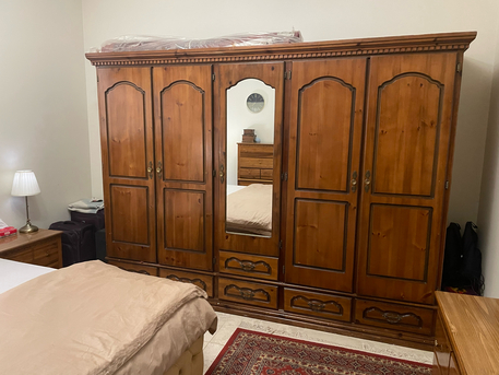 Riyadh, Furniture, SAR 3000,  Premium American Bedroom Set & Solid Wood 5-Door Wardrobe