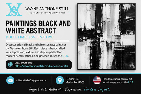 New York, Photo & Video, Stunning Paintings Black And White Abstract Art For Sale In USA