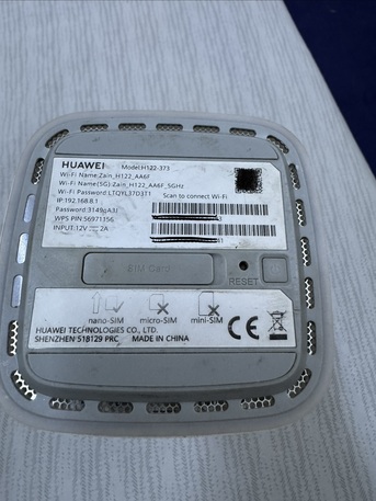 Riyadh, Electronics, SAR 230,  Huawei 5G Router (Zain) For Sale