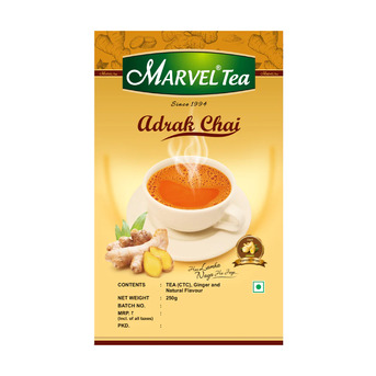 Gurgaon, Food, INR 105,  Adrak Tea By Marvel Tea &ndash; Strong Ginger Flavor For Refreshing Tea Moments