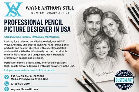 New York, Photo & Video, USD 100,  Expert Pencil Picture Designer In USA For Custom Sketch Art
