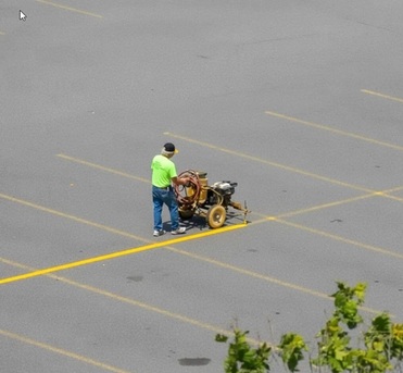 New York, Construction, Parking Lot Striping Of New Orleans