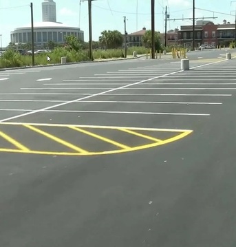 New York, Construction, Parking Lot Striping Of New Orleans
