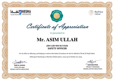 Riyadh, Job Seekers, Aramco And Red Sea Global Approved HSE OFFICER