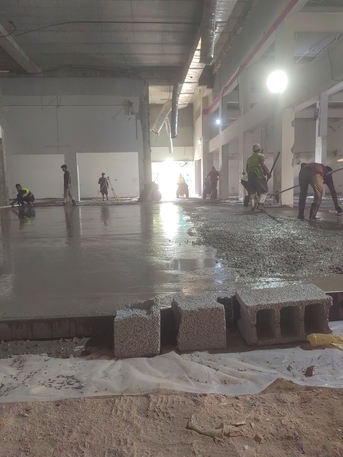 Jubail Industrial City, Construction, Flooring Concrete