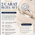 Stunning 2 Carat Bezel Set Diamond Ring By Lucid Gem Studiio LLC &ndash; Timeless Elegance