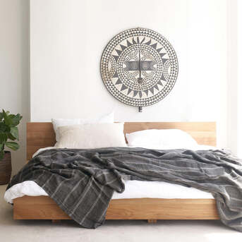 Kuala Lumpur, Furniture, MYR 4800,  Floating Teak Bed Frame -Solid Design