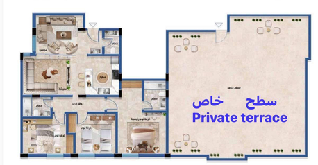 Riyadh, Apartments, Flats, Houses & Villas, SAR 90000/year,  3 BR,  شقة جديدة للإيجار مع مساحة خارجية خاصة 
