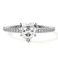 USD 1651,  Shop Lab Grown Diamond Engagement Rings Heart Diamond Ring