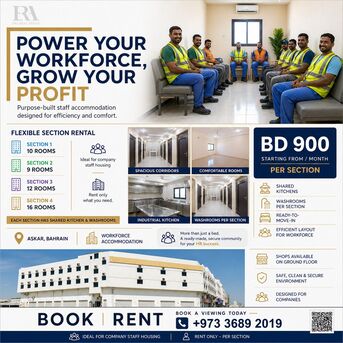 Asker, Buildings, BHD 100,  LABOUR ACCOMMODATION SECTION FOR RENT &ndash; ASKAR