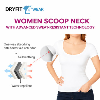 Auckland, Fashion & Design, Women Scoop Neck Sweat Proof Undershirt