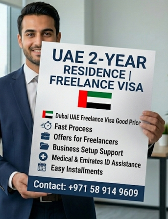 Dubai, Travel, UAE Dubai 2Years Freelance Residence Visa Available 🇦🇪