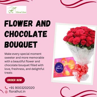 Chennai, Florist, Flower And Chocolate Bouquet​