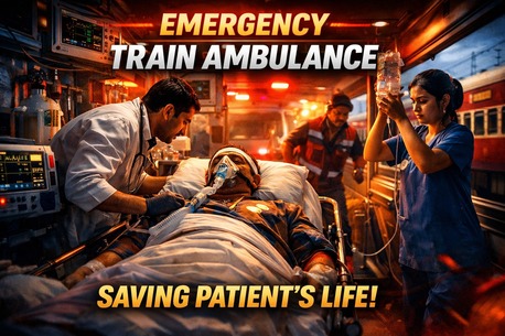Kolkata, Health, Train Ambulance Service In Kolkata