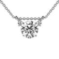 USD 1465,  Shop Lab Grown Diamond Necklace Round Diamond Pendant