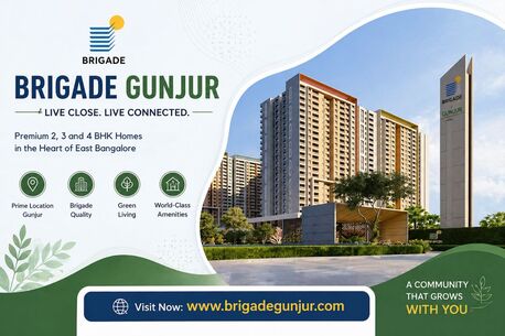 Bangalore, Real Estate For Sale, 3 BR,  Brigade Gunjur - 2, 3 And 4 BHK Homes In East Bangalore