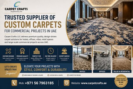 Dubai, Household, Trusted Supplier Of Custom Carpets For Commercial Projects In The UAE