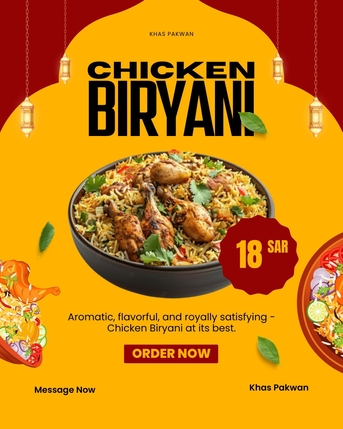 Khobar, Food, SAR 18,  Homemade Food - Chicken Biryani - Available