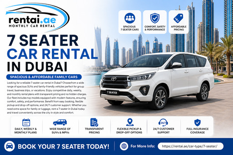 Dubai, Travel, 7 Seater Car Rental In Dubai | Spacious & Affordable Family Cars