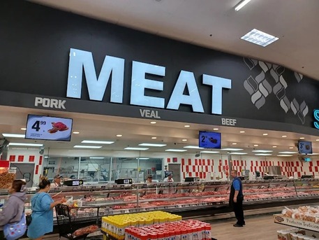 New York, Food, Modern Supermarket With Convenient Grocery Delivery Service