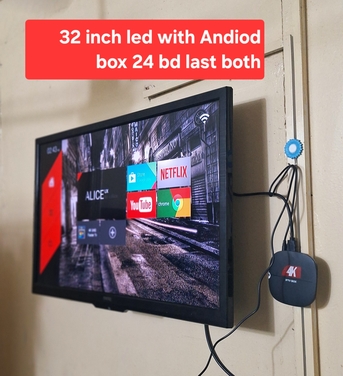 Manama, Electronics, BHD 24,  Led 32 Inch With Android Box 24 Bd Msg 3670 8372 Wts Ap No Call
