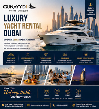 Dubai, Travel, Embark On A Dream Voyage With Gunayydin&rsquo;s Luxury Yacht Rentals In Dubai