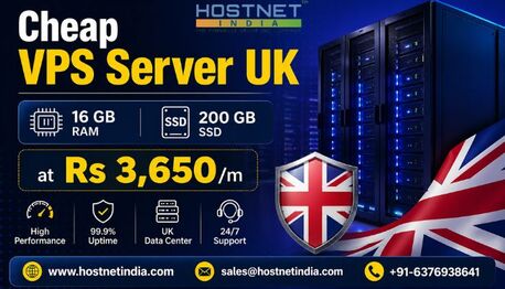 London, Software, GBP 22,  Cheap VPS Server UK | 16 GB RAM, 200 GB SSD At Rs 3,650/m